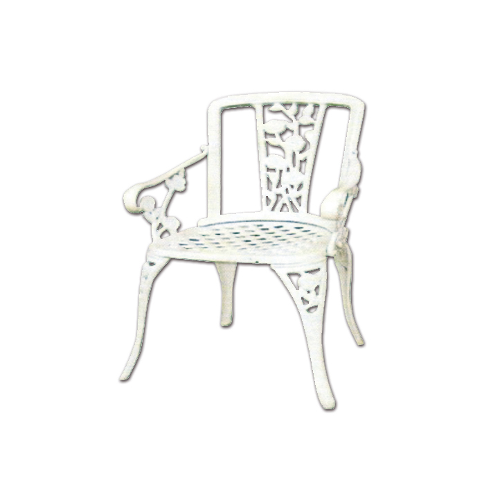 Garden chair in cast iron