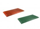 Permeable rubber tile