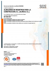 ISO 14001 ALRECO CERTIFICATION