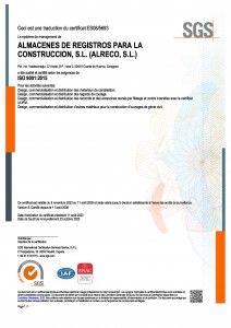 ISO 9001 ALRECO CERTIFICATION