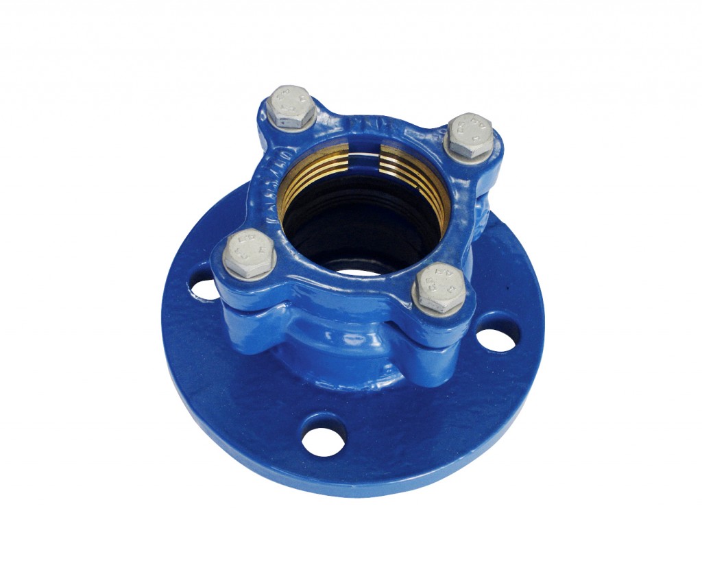 flanged_adaptor_pe_pvc Flanged Adaptator PE / PVC made of ductile iron