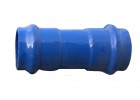 Double socket pipe made of ductile iron